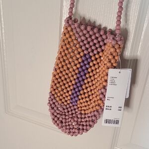 Urban Outfitters Beaded Mini Bag in Pink and Orange